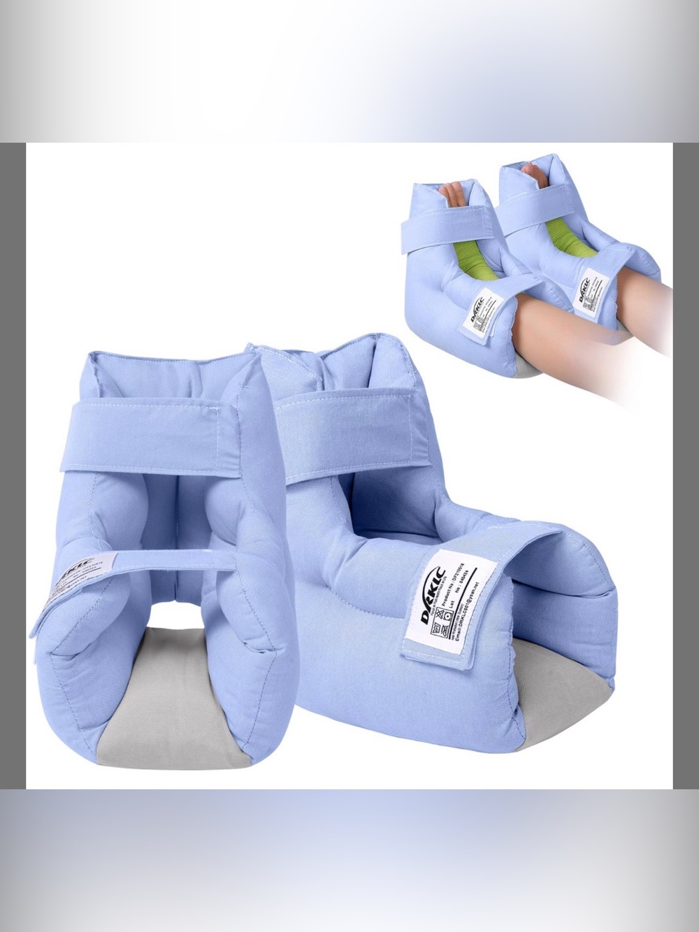 Heel protector cushion pillow to relieve pressure from sores and ulcers